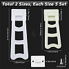 10Sets 2 Styles Resin Photo Frame Holder Set KY-GF0001-08B-2