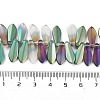 Electroplate Glass Beads Strands EGLA-C005-01A-HP01-4