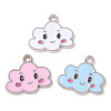 Alloy Enamel Pendants ENAM-B054-12P-1