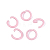 Spray Painted Iron Open Jump Rings IFIN-T017-04C-12-1