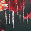 WADORN 45Pcs Christmas Plastic Icicle Drop Pendant Decorations DIY-WR0003-04-4