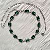 Bohemian Style Alloy Rhinestone Rectangle Link Chain Waist Belly Chains FS-WGF667A-04-1