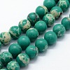 Synthetic Imperial Jasper Beads Strands G-I199-35-6mm-A-1