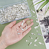 225Pcs 5 Styles Tibetan Style Glue-on Flat Pad Bails TIBEP-GA0001-04B-3
