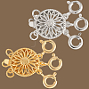 2Pcs 2 Colors Brass Box Clasps KK-BBC0020-82-6