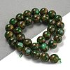 Synthetic Gold Clinquant Stone Beads Strands G-P549-A01-03D-2