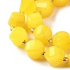 Natural Quartz Dyed Beads Strands G-U023-A02-05-4