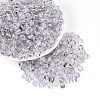 Baking Paint Transparent Glass Beads DGLA-T004-08B-3