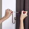 Zinc Alloy U Shape Hook Hangers Curtain SW-TAC0002-08B-6