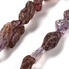 Raw Rough Natural Purple Lodolite Quartz Beads Strands G-P528-B06-02-1