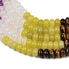 Natural Polychrome Jasper & Flower Amazonite & Tiger Eye & Dyed White Jade & White Jade & Lemon Jade Beads Strands G-Z135-C01-5