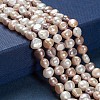 Natural Cultured Freshwater Pearl Beads Strands X-PEAR-T003-09-4