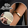 6Pcs Stainless Steel Blank Cuff Bangles MAK-BBC0001-32P-6