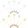 40Pcs 2 Colors Zinc Alloy Lapel Pins FIND-SC0017-18A-1