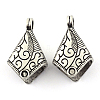 Tibetan Style Alloy Cord Ends X-TIBEP-S300-27AS-RS-1