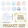 10Pcs 10 Colors Organza Flower Ornament Accessories DIY-FG0006-45-2