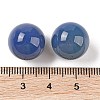 Natural Blue Agate No Hole Sphere Beads G-K353-04C-30-3