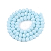 Opaque Solid Color Imitation Jade Glass Beads Strands EGLA-A044-P8mm-D06-3