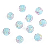 10Pcs Round Lampwork Beads LAMP-YW0001-60C-1
