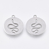 Non-Tarnish 201 Stainless Steel Pendants X-STAS-T044-101P-1