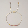 Natural Birthstone Braided Bead Bracelets for Women X-VA8051-10-1