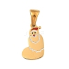 Christmas Theme 304 Stainless Steel Pendants STAS-R007-01J-G-1
