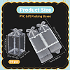 Folding Heart Print Transparent PVC Gift Packing Boxes CON-WH0085-192A-02-2