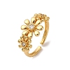 304 Stainless Steel Adjustable Cuff Rings for Women RJEW-B131-01A-5
