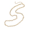 4MM 304 Stainless Steel Cable Chain Necklaces for Women NJEW-JN05597-4
