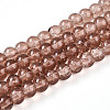 Crackle Glass Beads Strands CCG-Q001-6mm-07-1