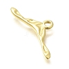 Rack Plating Brass Toggle Clasps KK-M309-45G-4