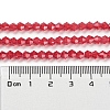 Baking Painted Transparent Glass Beads Strands DGLA-F029-J4mm-09-5