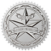 Round Silver Foil Embossed Picture Stickers DIY-WH0503-020-1