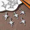 SHEGRACE Brass Clear Cubic Zirconia Pendants XGRQ3K956-566P-4