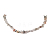 Natural Rutilated Quartz Chip Beaded Necklace NJEW-JN04616-10-1