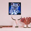 DIY 5D Animals Tiger Pattern Canvas Diamond Painting Kits DIY-C021-05-2