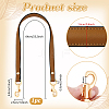 1Pc Cowhide Bag Handles with Alloy Clasps FIND-PH0028-16A-2