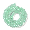 Baking Electroplate Glass Beads Strands LS-DGLA-A039-J8mm-B07-2