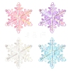 14Pcs 5 Colors AB Color Transparent Acrylic Chandelier Component Links TACR-FS0001-55-1