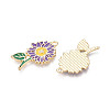 Alloy Enamel Pendants ENAM-T024-32E-G-2