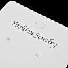 Smiling Face Paper Earrings Necklace Display Cards FIND-T072-01A-3