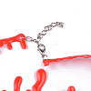 Plastic Blood Choker Necklace for Women LS-NJEW-K245-026B-3