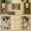 6 Sheets 6 Styles PVC Waterproof Decorative Stickers DIY-WH0489-022-3