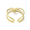 Ion Plating(IP) 304 Stainless Steel Sun Open Cuff Ring RJEW-L109-022G-3