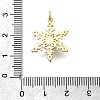 Brass Micro Pave Cubic Zirconia with ABS imitation pearl Pendants KK-D295-25G-3