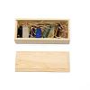 8Pcs Wood Box Storage Natural Mixed Gemstone Beads G-WH0010-04-2