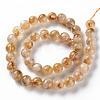 Heated Natural Citrine Beads Strands G-S362-105D-3
