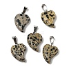 Natural Dalmatian Jasper Pendants G-B127-11P-02-2