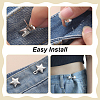 24Pcs 5 Styles Alloy Safety Pin Brooches Button Pins JEWB-HY0001-37-3