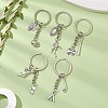 5Pcs Alloy Keychains KEYC-JKC01046-2